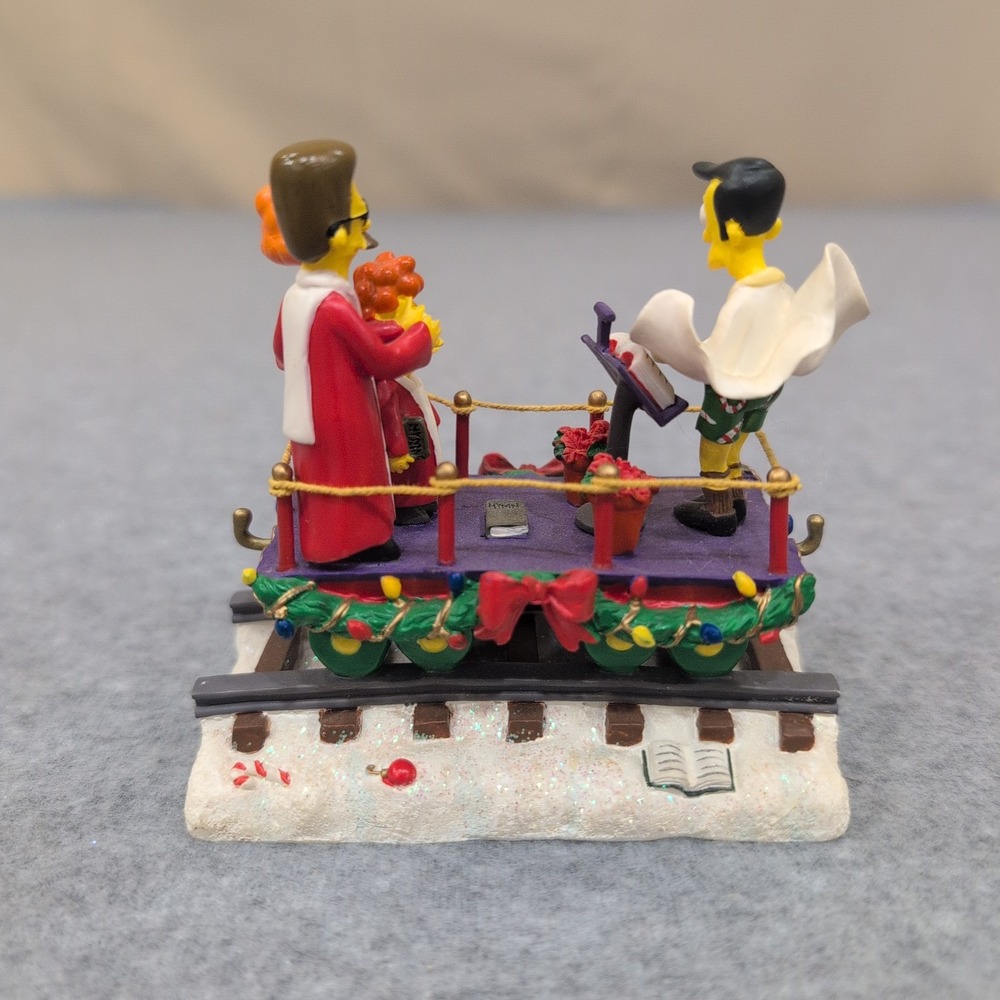 The Simpsons Christmas Express A Caroling Surprise 2003 Figurine Flanders Homer - Picture 4 of 6